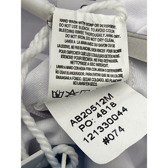 CUPSHE Rust & White Striped One-Piece Wrap Swimsuit Size XXL NWT - Picture 11 of 11